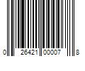 Barcode Image for UPC code 026421000078