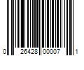 Barcode Image for UPC code 026428000071