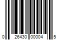 Barcode Image for UPC code 026430000045