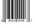 Barcode Image for UPC code 026432000067