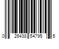 Barcode Image for UPC code 026438547955