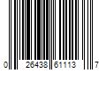 Barcode Image for UPC code 026438611137