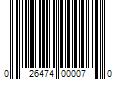 Barcode Image for UPC code 026474000070