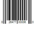 Barcode Image for UPC code 026477000060