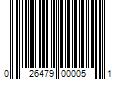 Barcode Image for UPC code 026479000051