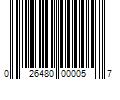 Barcode Image for UPC code 026480000057