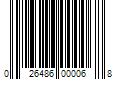 Barcode Image for UPC code 026486000068