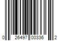 Barcode Image for UPC code 026497003362