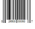 Barcode Image for UPC code 026500000937