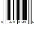 Barcode Image for UPC code 026508035436