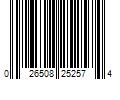 Barcode Image for UPC code 026508252574