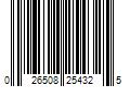 Barcode Image for UPC code 026508254325