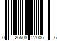 Barcode Image for UPC code 026508270066