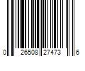 Barcode Image for UPC code 026508274736