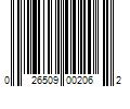 Barcode Image for UPC code 026509002062