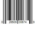 Barcode Image for UPC code 026509006749