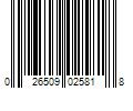 Barcode Image for UPC code 026509025818