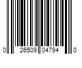 Barcode Image for UPC code 026509047940