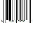 Barcode Image for UPC code 026511050501