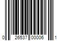 Barcode Image for UPC code 026537000061