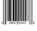 Barcode Image for UPC code 026537000078