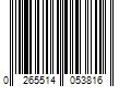 Barcode Image for UPC code 0265514053816