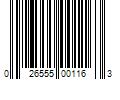 Barcode Image for UPC code 026555001163