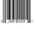 Barcode Image for UPC code 026561000051