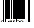 Barcode Image for UPC code 026587000073