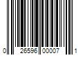 Barcode Image for UPC code 026596000071