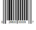 Barcode Image for UPC code 026600000097