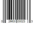 Barcode Image for UPC code 026600000233