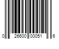 Barcode Image for UPC code 026600000516