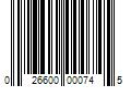 Barcode Image for UPC code 026600000745