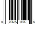 Barcode Image for UPC code 026605000078