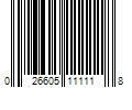 Barcode Image for UPC code 026605111118