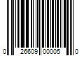 Barcode Image for UPC code 026609000050