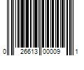 Barcode Image for UPC code 026613000091