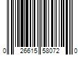 Barcode Image for UPC code 026615580720