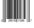 Barcode Image for UPC code 026616018567