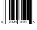 Barcode Image for UPC code 026619000095