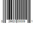 Barcode Image for UPC code 026620000091