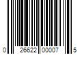 Barcode Image for UPC code 026622000075