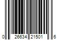 Barcode Image for UPC code 026634215016