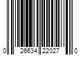 Barcode Image for UPC code 026634220270