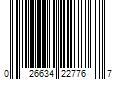 Barcode Image for UPC code 026634227767