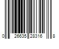 Barcode Image for UPC code 026635283168