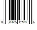 Barcode Image for UPC code 026635421836