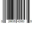 Barcode Image for UPC code 026635429535