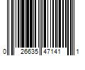 Barcode Image for UPC code 026635471411